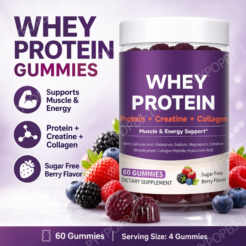 Fitness Nutrition Whey Protein - Whey Kreatin Kolajenli Protein Jelibonları 12g